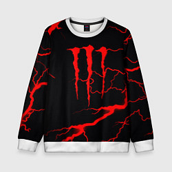 Детский свитшот Monster energy storm red