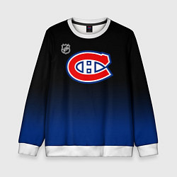 Свитшот детский Монреаль Канадиенс - градиент, цвет: 3D-белый