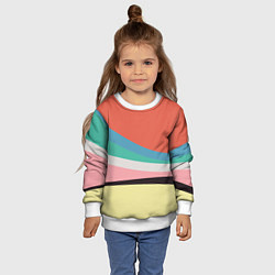 Свитшот детский Спектр июнь, цвет: 3D-белый — фото 2