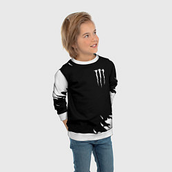 Свитшот детский Monster energy fire white, цвет: 3D-белый — фото 2