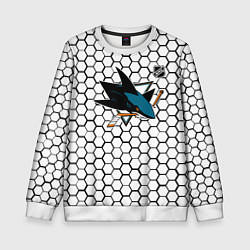 Детский свитшот Сан Хосе Шаркс - белые плиты