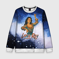 Свитшот детский Lana Del Rey танцует, цвет: 3D-белый