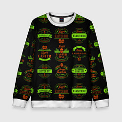Свитшот детский Easter holidays, цвет: 3D-белый