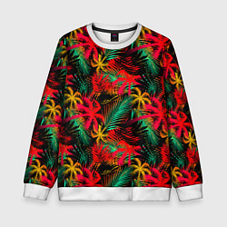 Детский свитшот Palm yellow red