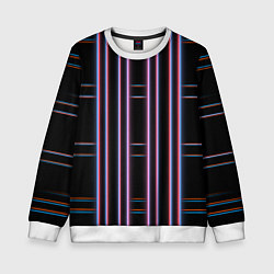 Свитшот детский Neon red blue black, цвет: 3D-белый