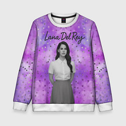 Свитшот детский Lana Del Rey в черно-белом, цвет: 3D-белый