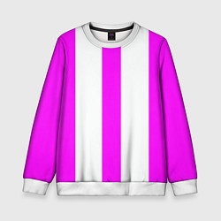 Детский свитшот Color white pink lines