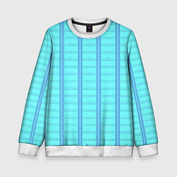 Детский свитшот Цвет голубая клетка