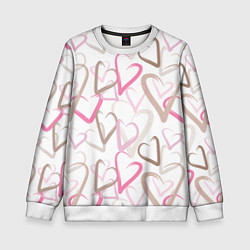 Детский свитшот Розовые сердца
