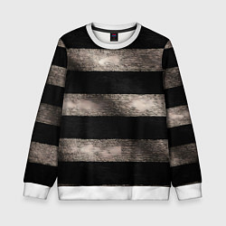 Детский свитшот Черно-белая тельняшка текстура