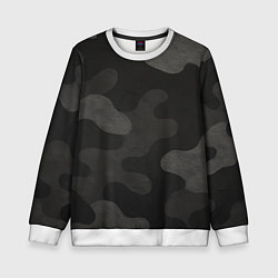 Детский свитшот Черно-серый камуфляж
