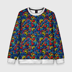 Детский свитшот Тропические ягоды и фрукты паттерн