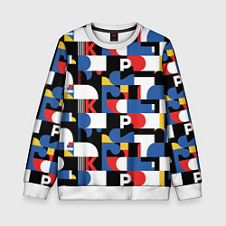 Детский свитшот Геометрия букв
