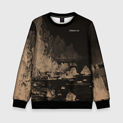 Детский свитшот Dream on тёмно-коричневый