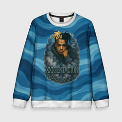 Свитшот детский XXXTentacion в облаке, цвет: 3D-белый