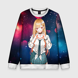 Свитшот детский Марин Китагава с любовью - Эта фарфоровая кукла вл, цвет: 3D-белый