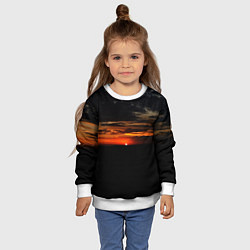 Свитшот детский Закат на плато, цвет: 3D-белый — фото 2