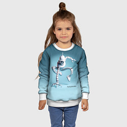 Свитшот детский Spider Bender - meme, цвет: 3D-белый — фото 2