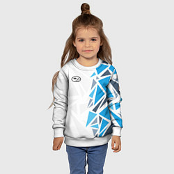 Свитшот детский Субару - фрагменты, цвет: 3D-белый — фото 2