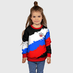 Свитшот детский Федерация бокса России - триколор, цвет: 3D-красный — фото 2