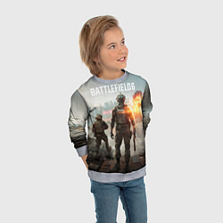 Свитшот детский Битва за Бруклин из Battlefield 6, цвет: 3D-меланж — фото 2