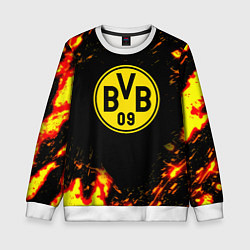 Свитшот детский Borussia огненные краски, цвет: 3D-белый