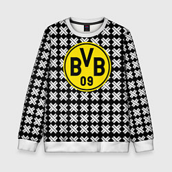Свитшот детский Borussia pattern geometry, цвет: 3D-белый