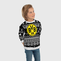 Свитшот детский Borussia x fortnite pattern, цвет: 3D-белый — фото 2