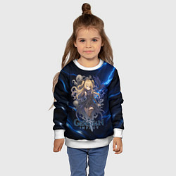 Свитшот детский Genshin Impact Фишль, цвет: 3D-белый — фото 2