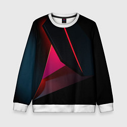 Свитшот детский Geometric shapes, цвет: 3D-белый
