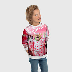 Свитшот детский Шрек пижамная вечеринка, цвет: 3D-белый — фото 2