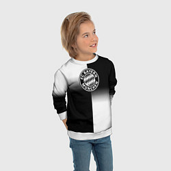 Свитшот детский Бавария Мюнхен геометрия градиент, цвет: 3D-белый — фото 2