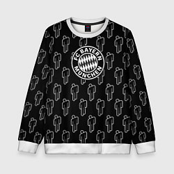 Свитшот детский Бавария Мюнхен люди паттерн, цвет: 3D-белый