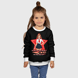 Свитшот детский Назад в СССР пионеры, цвет: 3D-белый — фото 2