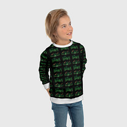 Свитшот детский Halloween pattern, цвет: 3D-белый — фото 2