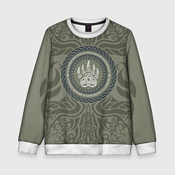 Свитшот детский Слава богам и предкам нашим, цвет: 3D-белый