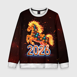 Детский свитшот Праздничная лошадь