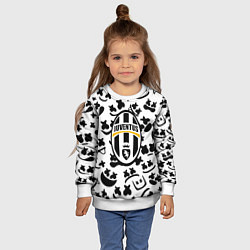 Свитшот детский Маршмеллоу x Ювентус, цвет: 3D-белый — фото 2