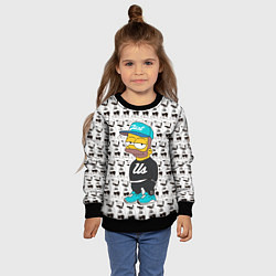 Свитшот детский Bart Just Us, цвет: 3D-черный — фото 2