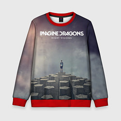 Свитшот детский Imagine Dragons: Night Visions, цвет: 3D-красный
