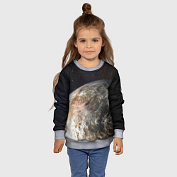 Свитшот детский Плутон, цвет: 3D-меланж — фото 2