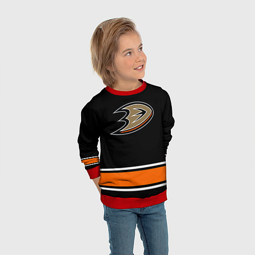 Детский свитшот Anaheim Ducks Selanne / 3D-Красный – фото 3
