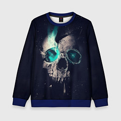 Свитшот детский Skull eyes, цвет: 3D-синий