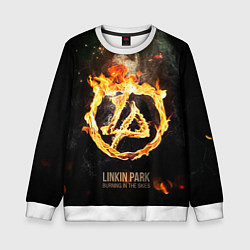 Свитшот детский Linkin Park: Burning the skies, цвет: 3D-белый