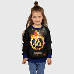 Свитшот детский Linkin Park: Burning the skies, цвет: 3D-синий — фото 2