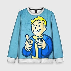 Свитшот детский Fallout: It's okey, цвет: 3D-белый