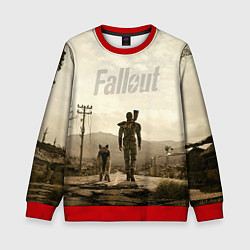Свитшот детский Fallout City, цвет: 3D-красный