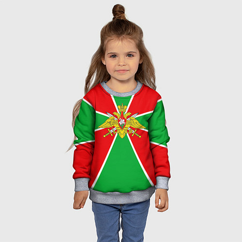 Детский свитшот Флаг ПВ / 3D-Меланж – фото 4