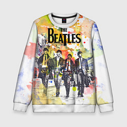 Свитшот детский The Beatles: Colour Spray, цвет: 3D-белый