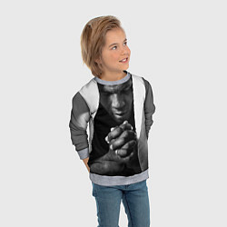 Свитшот детский Майк Тайсон, цвет: 3D-меланж — фото 2